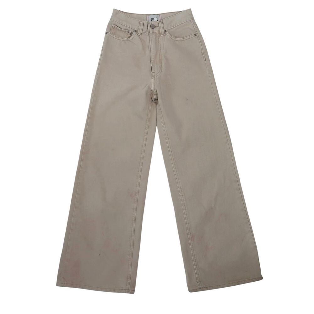 BDG Urban Outfitters High & Wide Jeans Taupe Tan 25